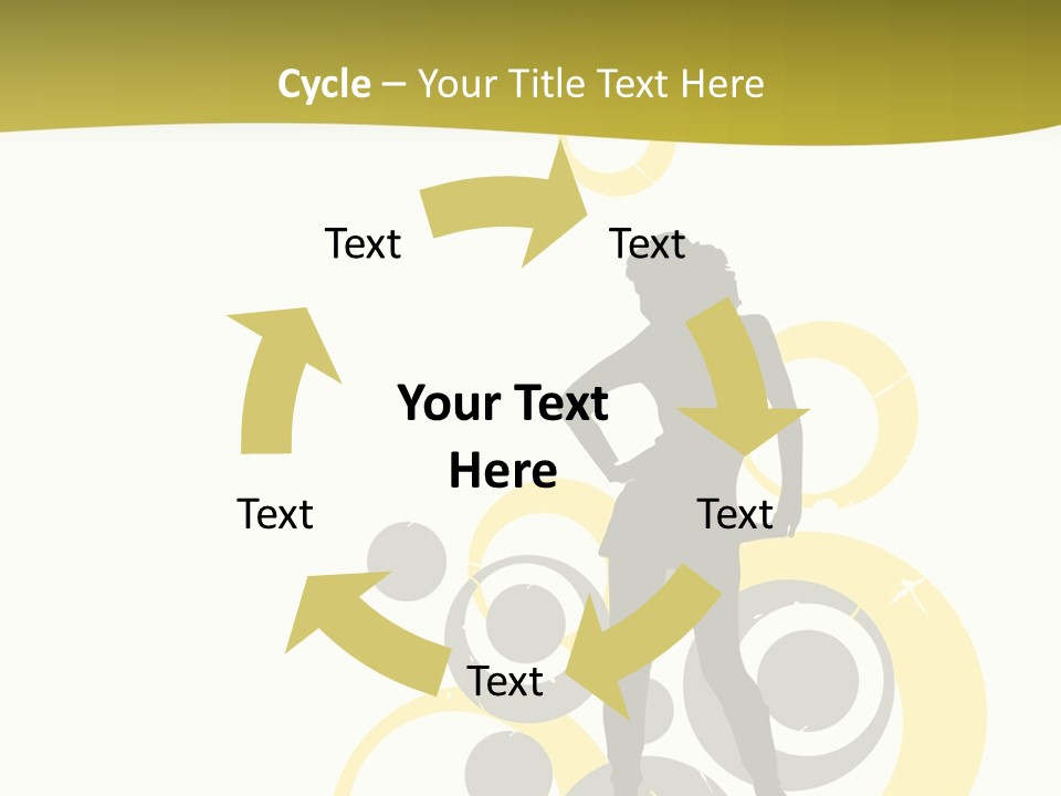 Women One Pattern PowerPoint Template