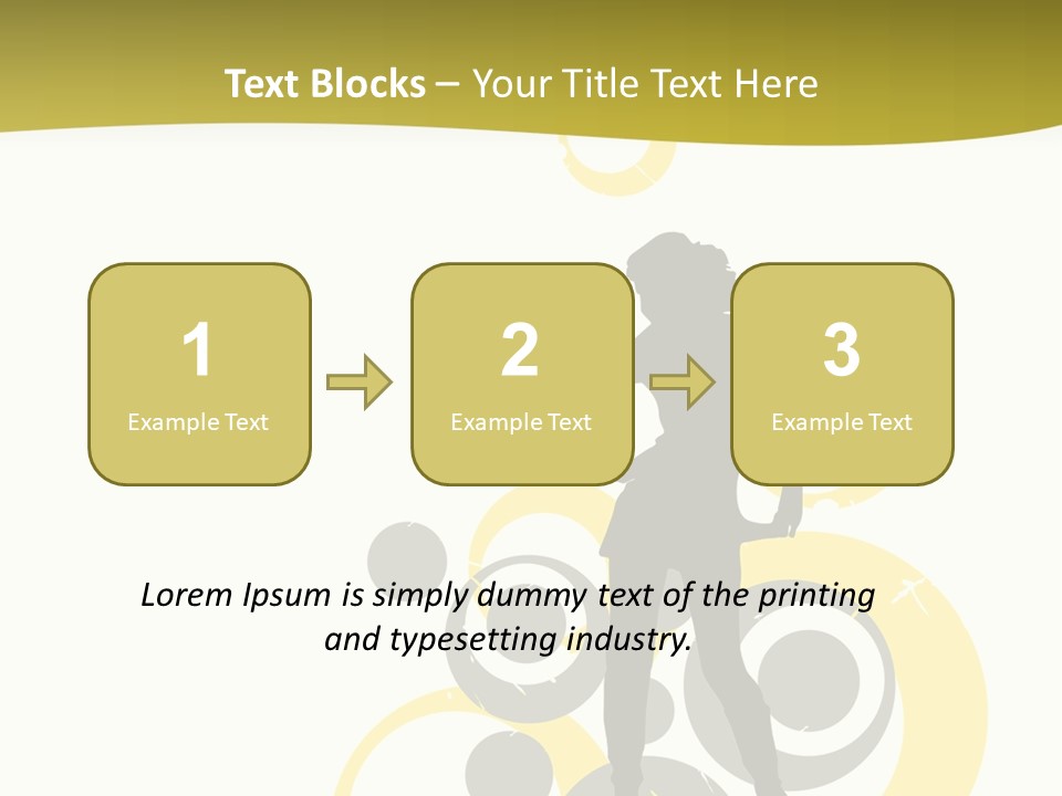 Women One Pattern PowerPoint Template
