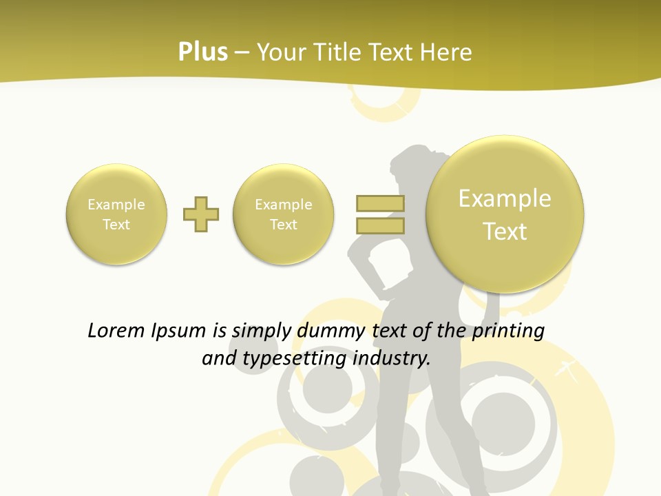 Women One Pattern PowerPoint Template