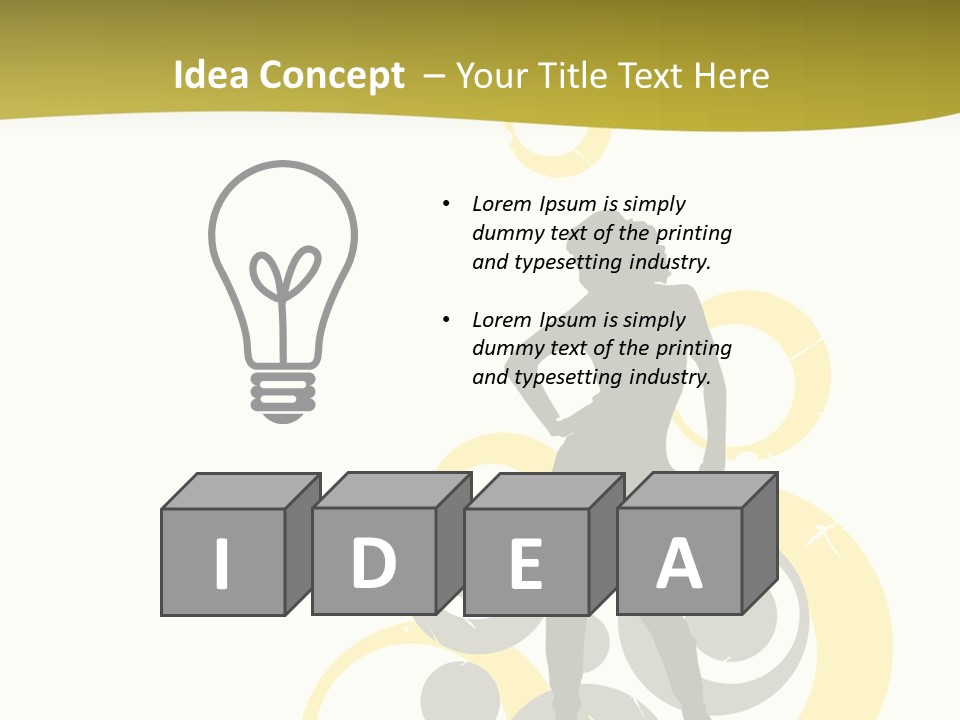 Women One Pattern PowerPoint Template