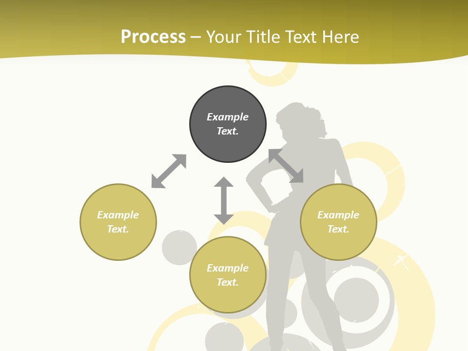 Women One Pattern PowerPoint Template