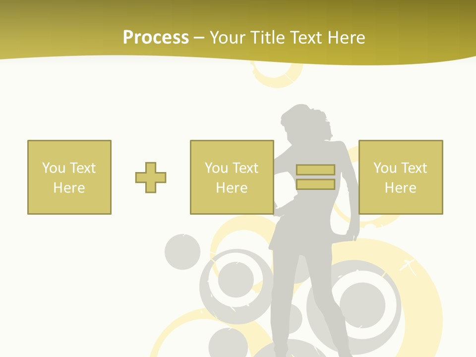 Women One Pattern PowerPoint Template