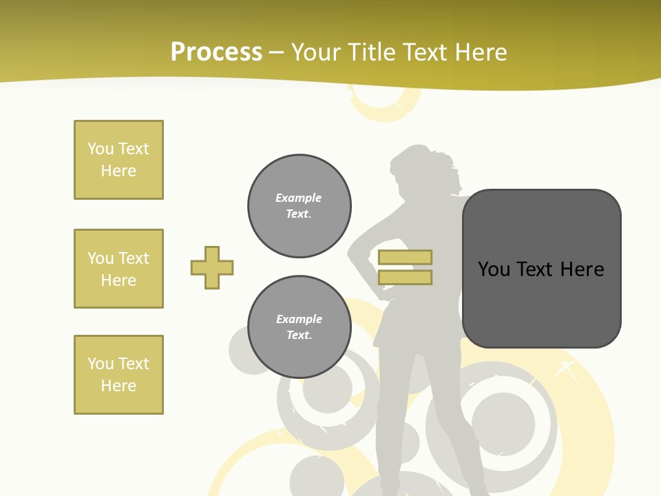 Women One Pattern PowerPoint Template