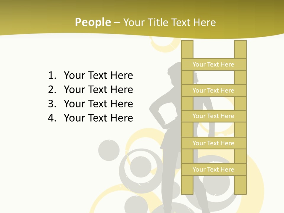 Women One Pattern PowerPoint Template