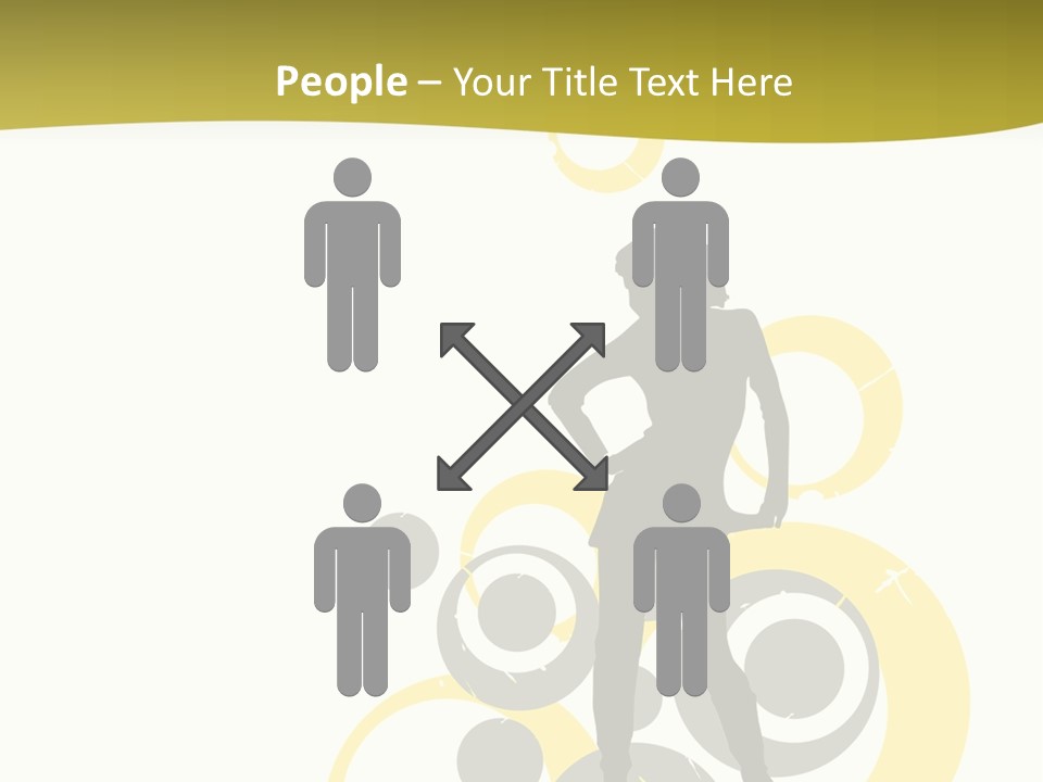 Women One Pattern PowerPoint Template