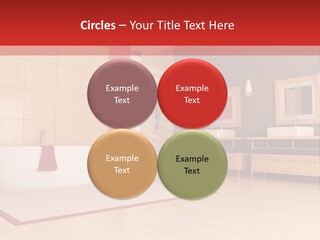 Wood Sink Shower PowerPoint Template