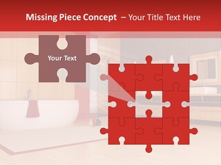 Wood Sink Shower PowerPoint Template