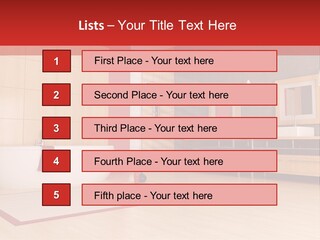 Wood Sink Shower PowerPoint Template