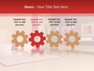 Wood Sink Shower PowerPoint Template