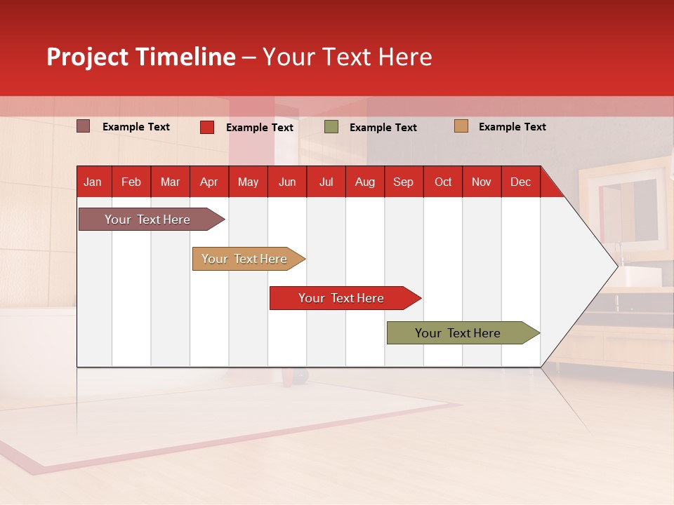 Wood Sink Shower PowerPoint Template
