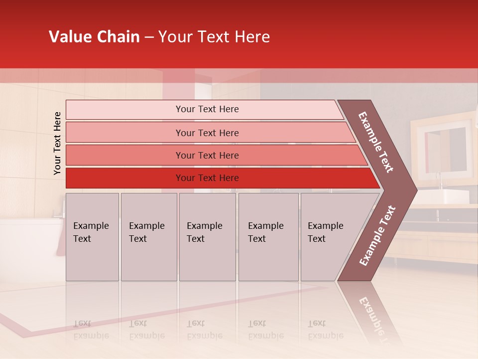 Wood Sink Shower PowerPoint Template