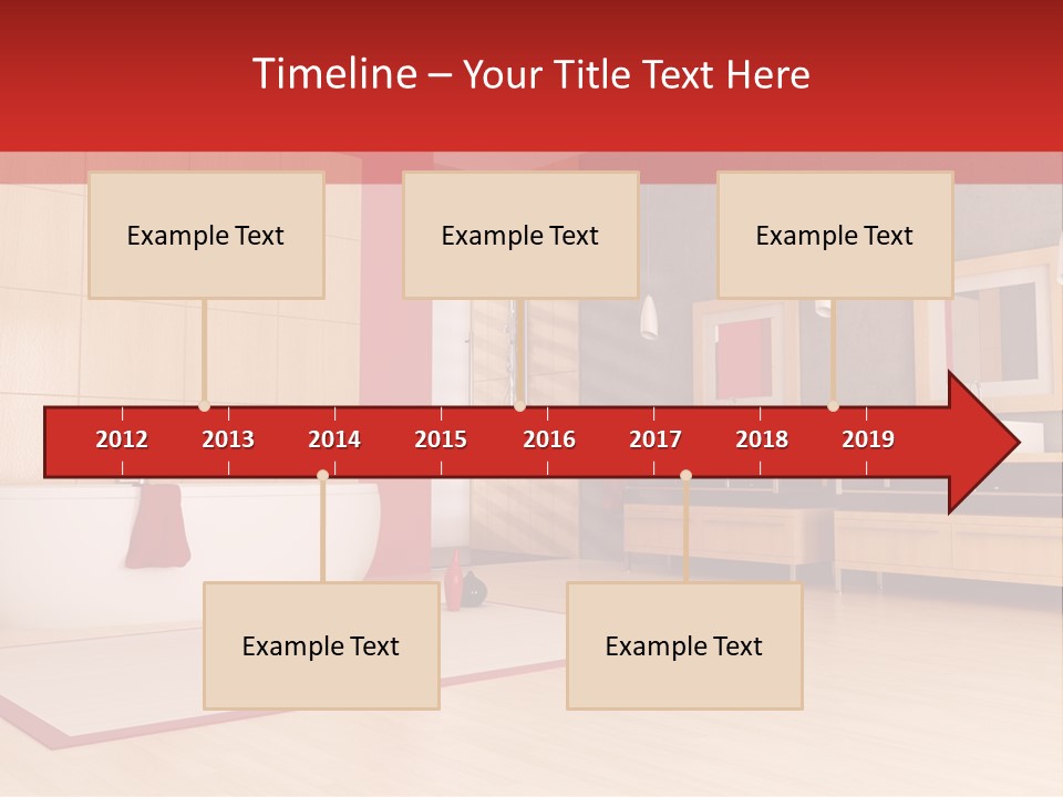 Wood Sink Shower PowerPoint Template