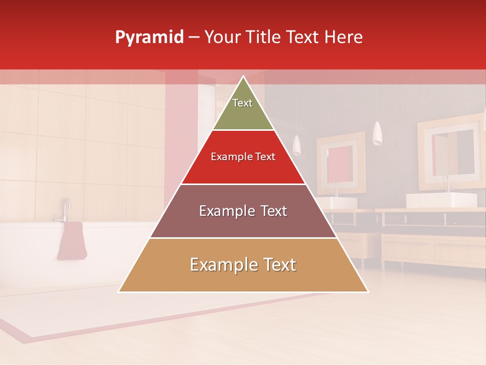 Wood Sink Shower PowerPoint Template