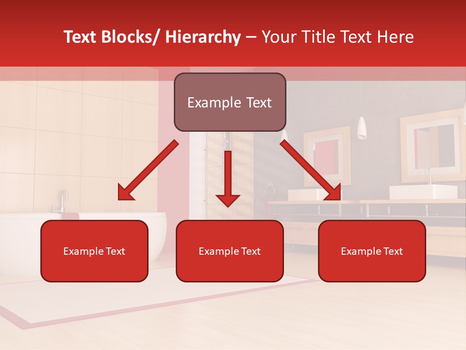 Wood Sink Shower PowerPoint Template