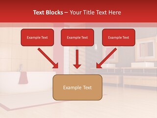 Wood Sink Shower PowerPoint Template