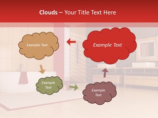 Wood Sink Shower PowerPoint Template