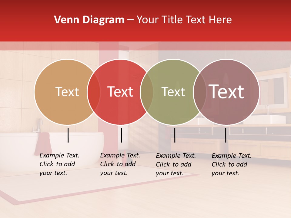 Wood Sink Shower PowerPoint Template