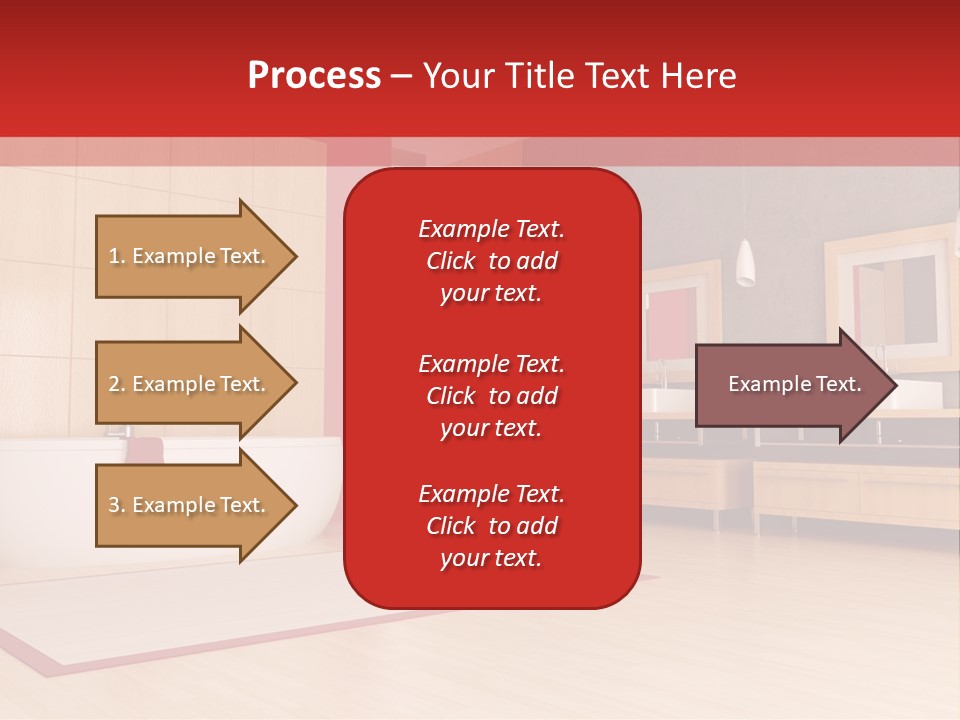 Wood Sink Shower PowerPoint Template
