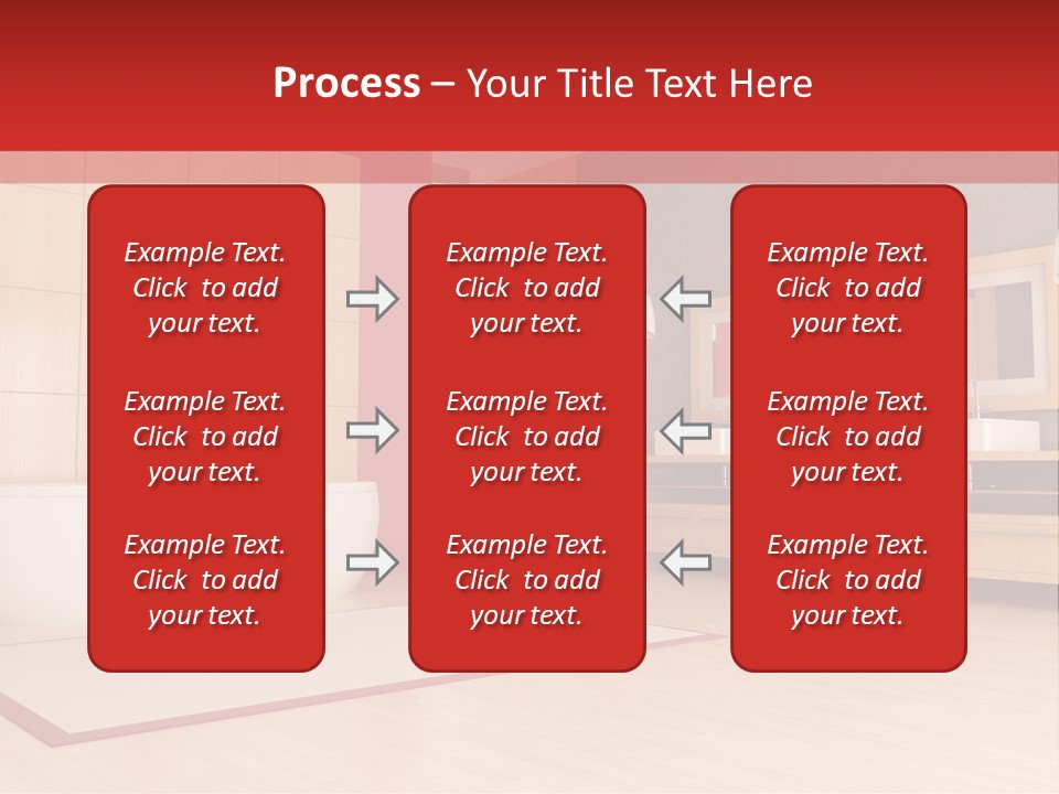 Wood Sink Shower PowerPoint Template