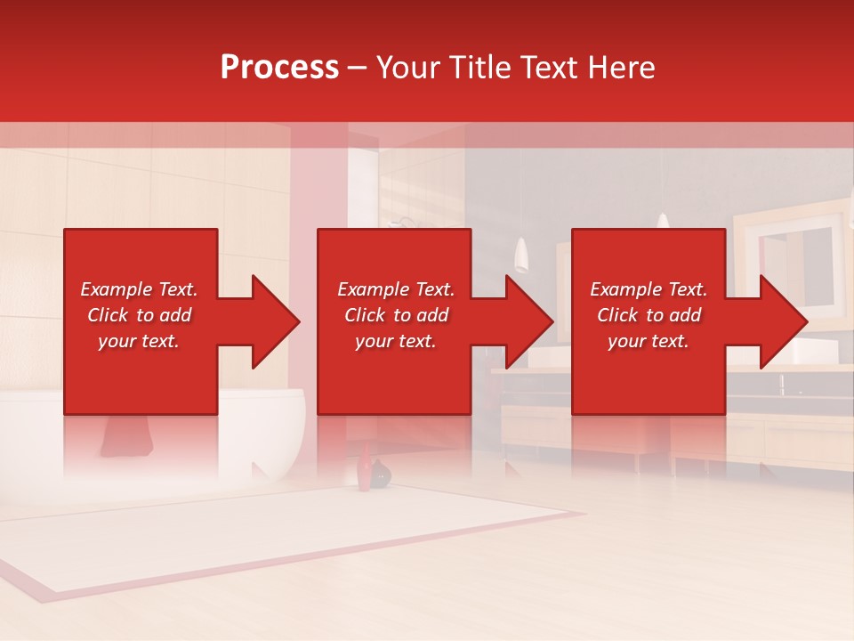 Wood Sink Shower PowerPoint Template
