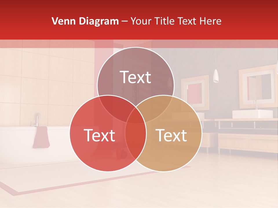 Wood Sink Shower PowerPoint Template