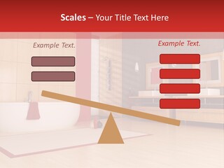 Wood Sink Shower PowerPoint Template