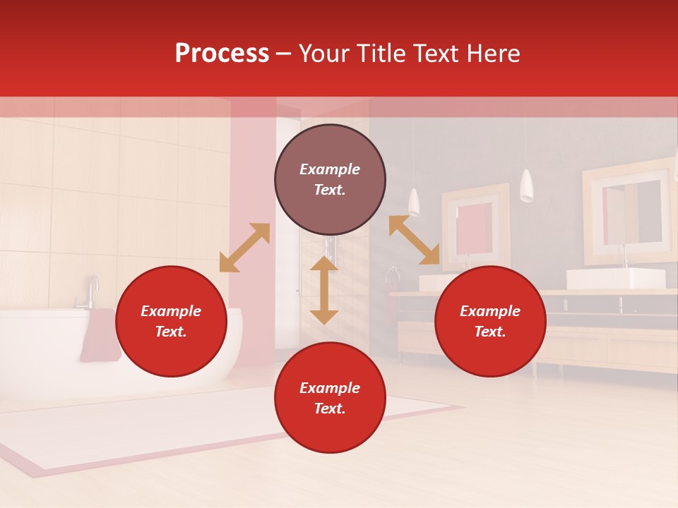 Wood Sink Shower PowerPoint Template