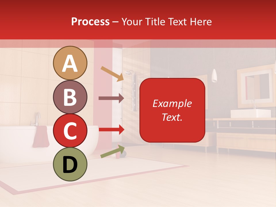 Wood Sink Shower PowerPoint Template
