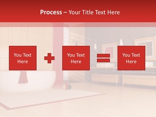 Wood Sink Shower PowerPoint Template