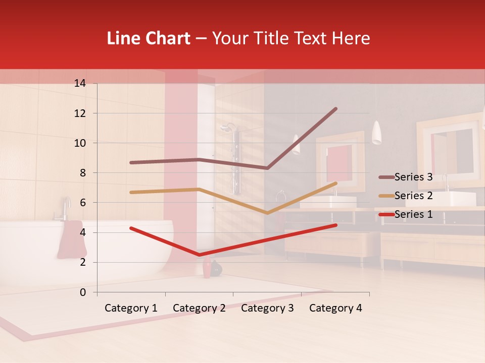 Wood Sink Shower PowerPoint Template