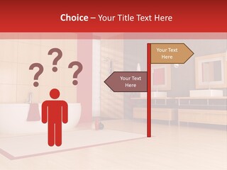 Wood Sink Shower PowerPoint Template