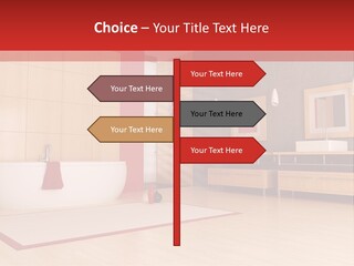 Wood Sink Shower PowerPoint Template