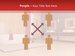 Wood Sink Shower PowerPoint Template