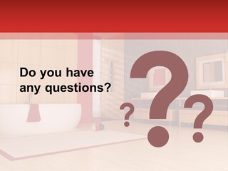 Wood Sink Shower PowerPoint Template