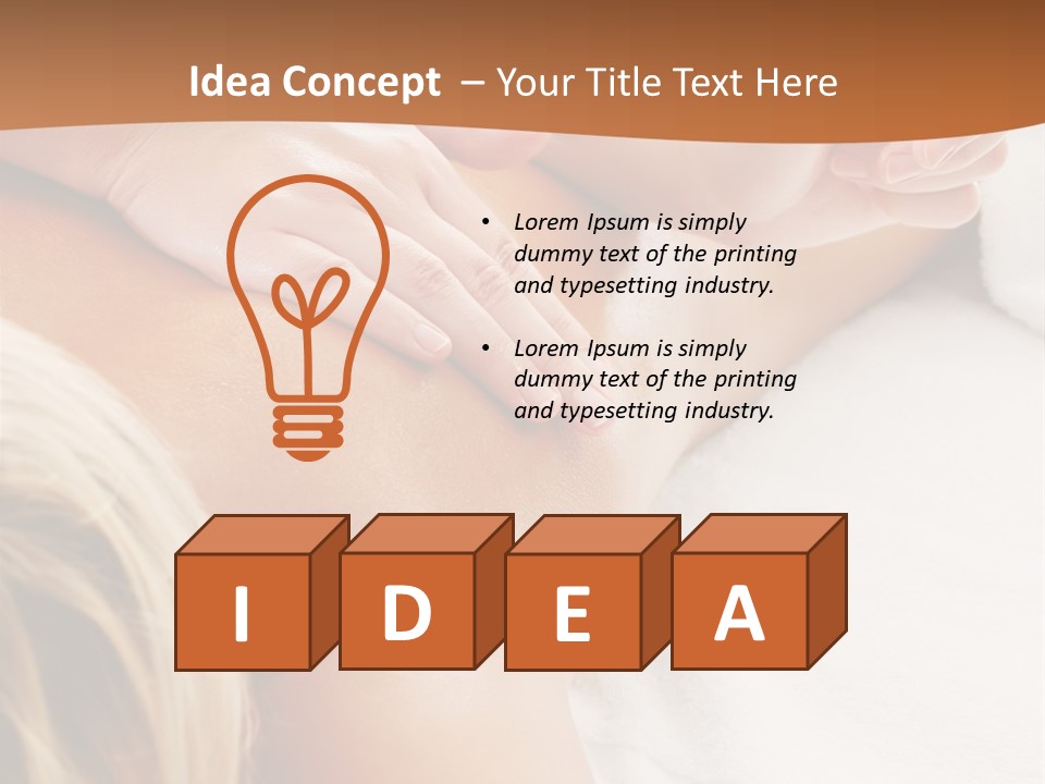 Person Naked Young PowerPoint Template