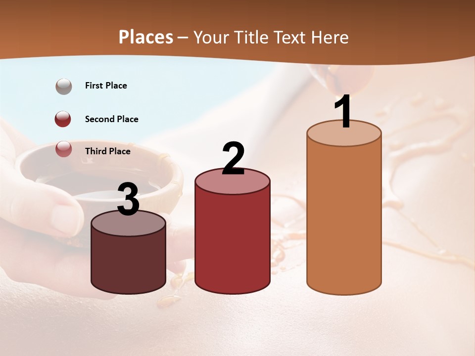 A Woman Getting Honey From A Jar On Her Back PowerPoint Template