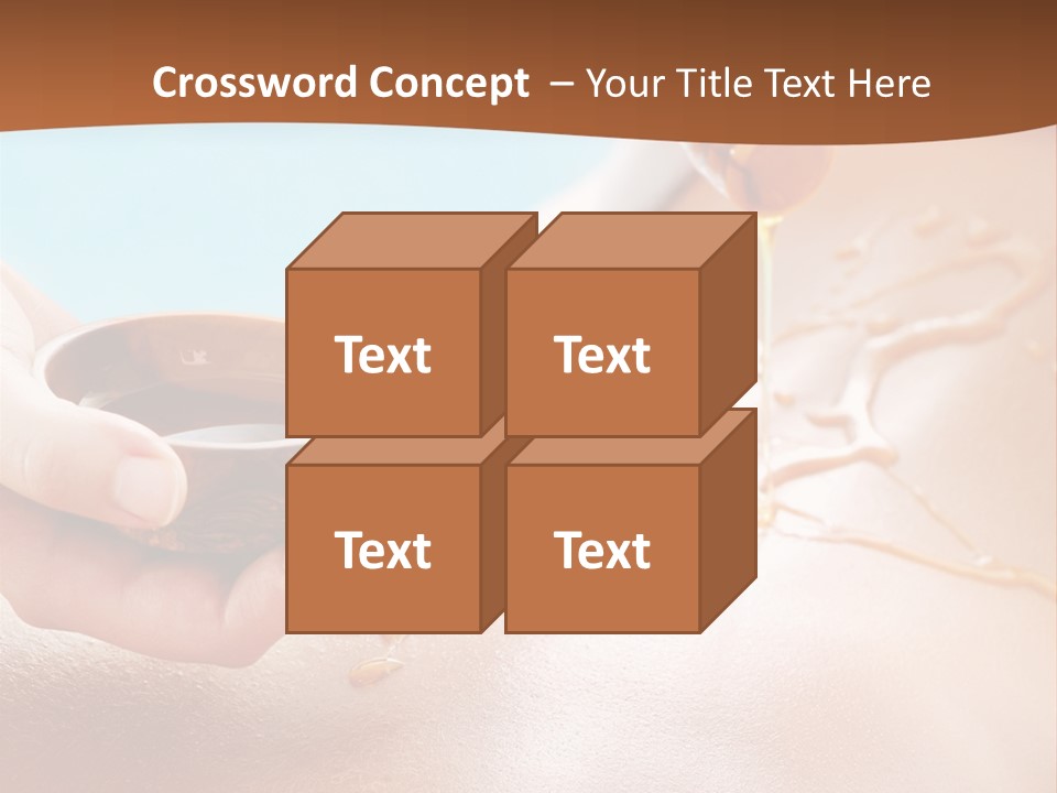 A Woman Getting Honey From A Jar On Her Back PowerPoint Template