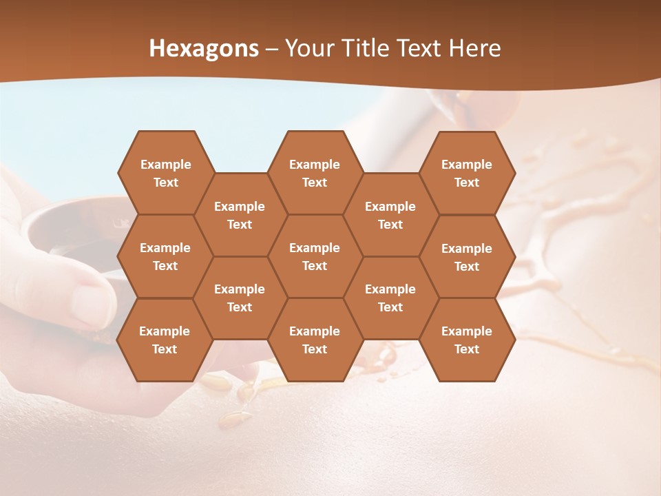 A Woman Getting Honey From A Jar On Her Back PowerPoint Template