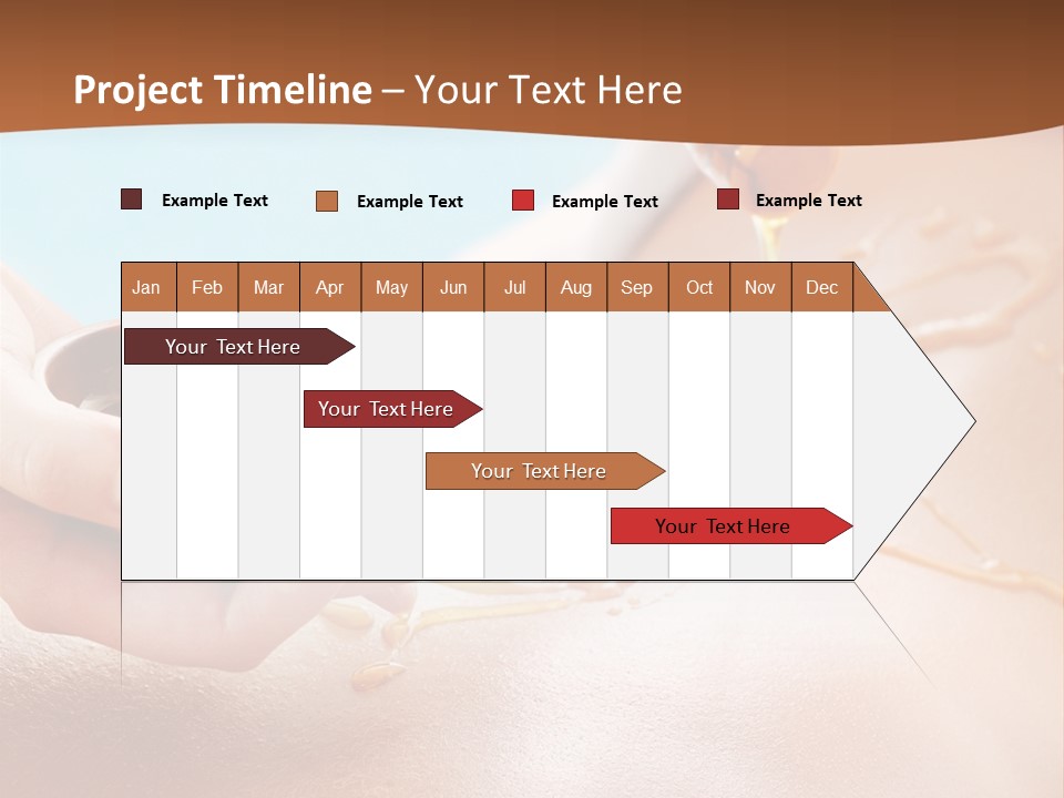 A Woman Getting Honey From A Jar On Her Back PowerPoint Template