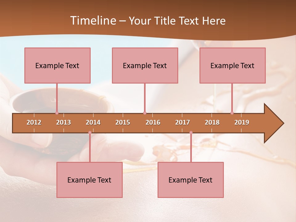 A Woman Getting Honey From A Jar On Her Back PowerPoint Template