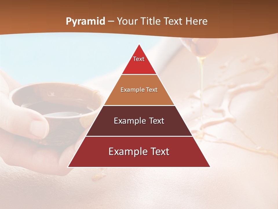 A Woman Getting Honey From A Jar On Her Back PowerPoint Template