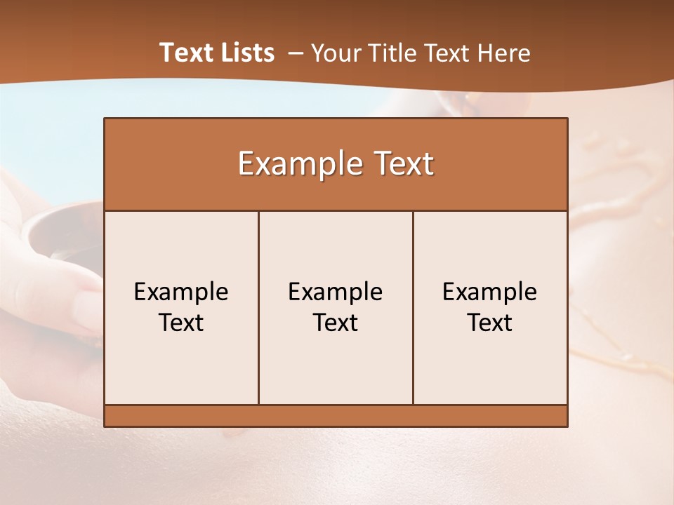 A Woman Getting Honey From A Jar On Her Back PowerPoint Template