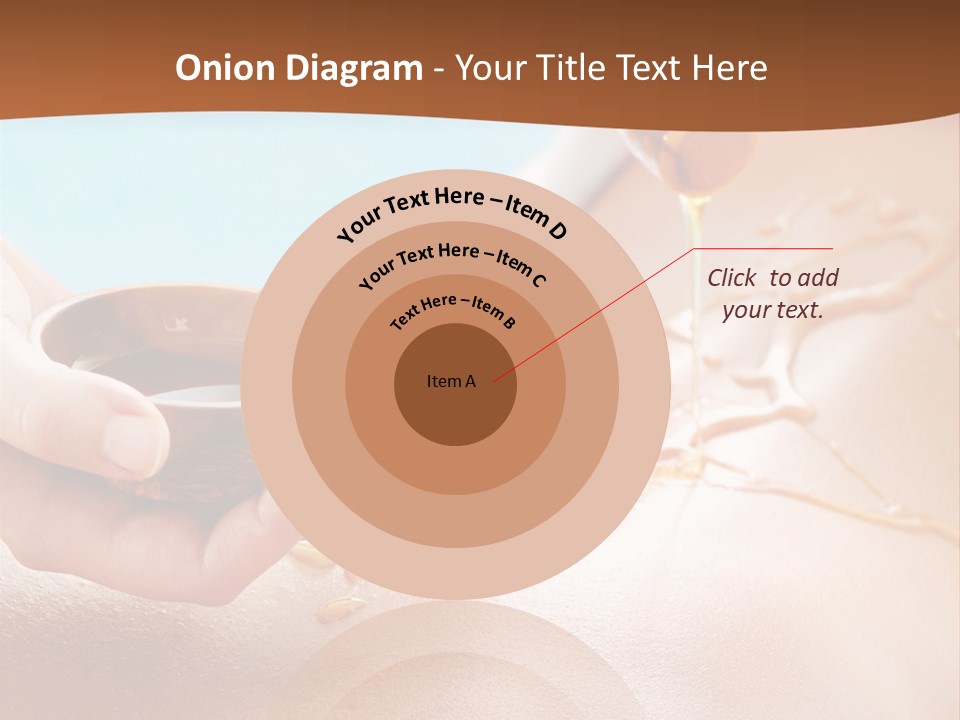 A Woman Getting Honey From A Jar On Her Back PowerPoint Template