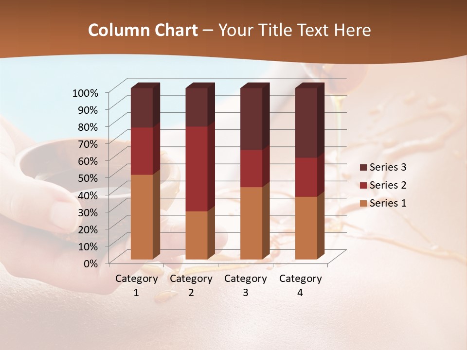 A Woman Getting Honey From A Jar On Her Back PowerPoint Template