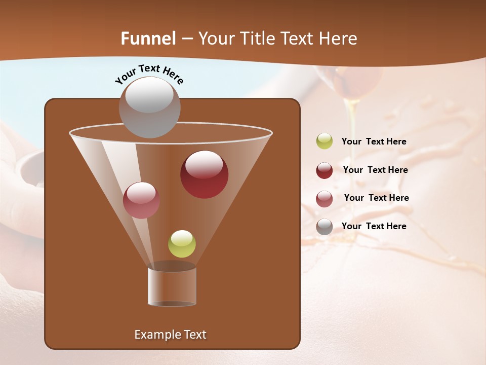 A Woman Getting Honey From A Jar On Her Back PowerPoint Template