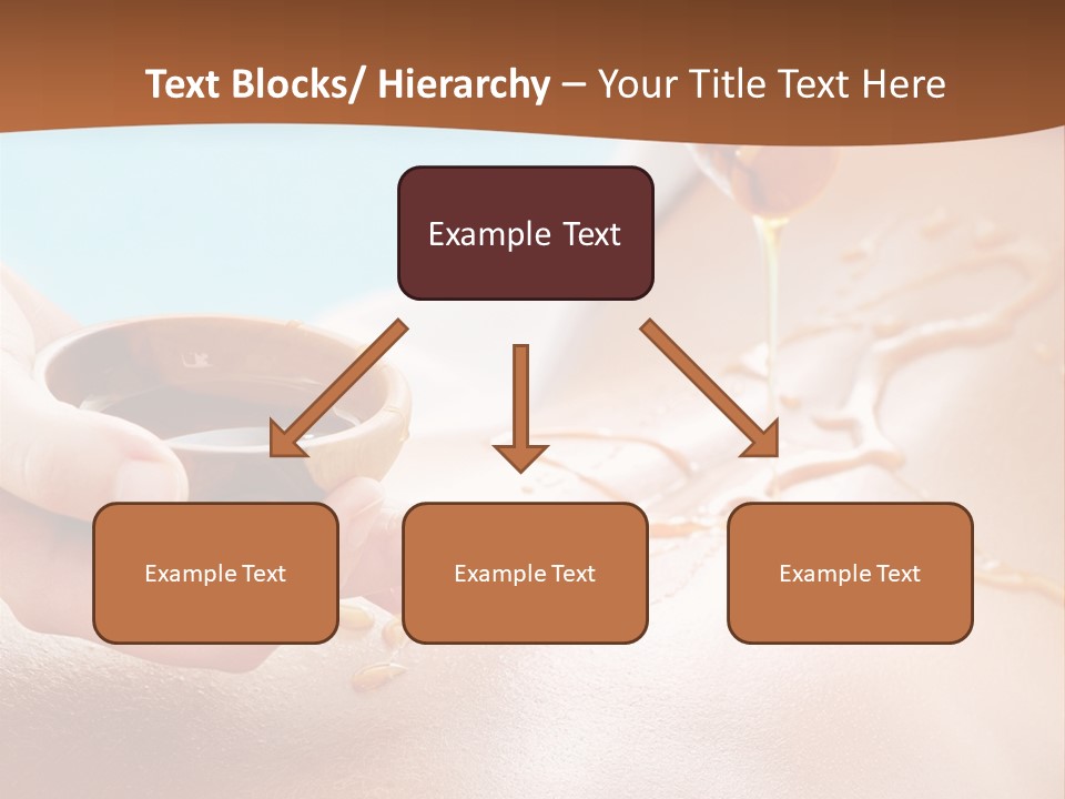 A Woman Getting Honey From A Jar On Her Back PowerPoint Template