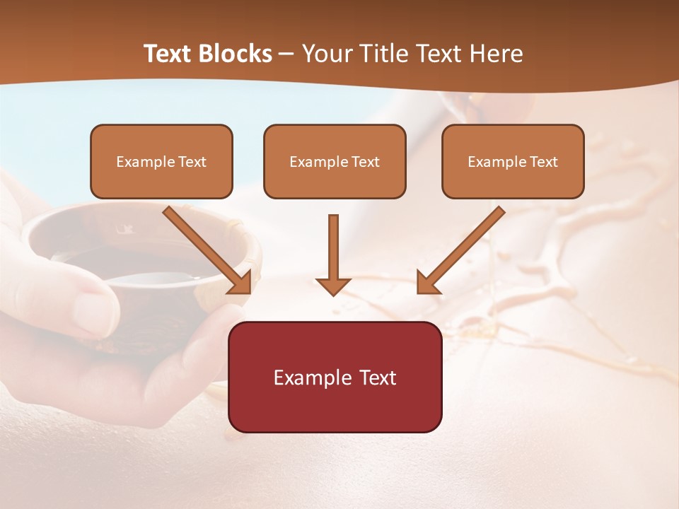 A Woman Getting Honey From A Jar On Her Back PowerPoint Template