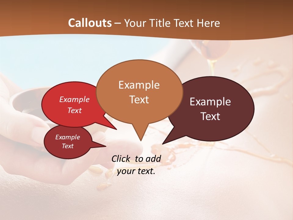 A Woman Getting Honey From A Jar On Her Back PowerPoint Template