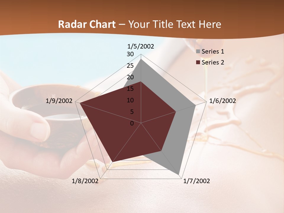 A Woman Getting Honey From A Jar On Her Back PowerPoint Template