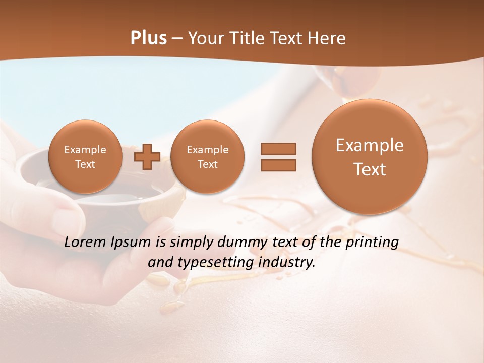 A Woman Getting Honey From A Jar On Her Back PowerPoint Template